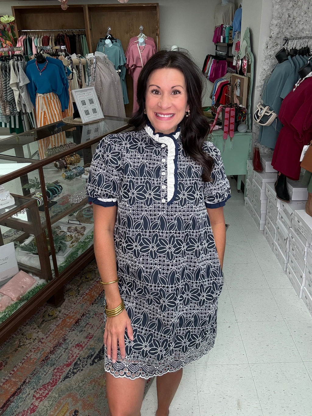 Sweet Blue Magnolia Dress