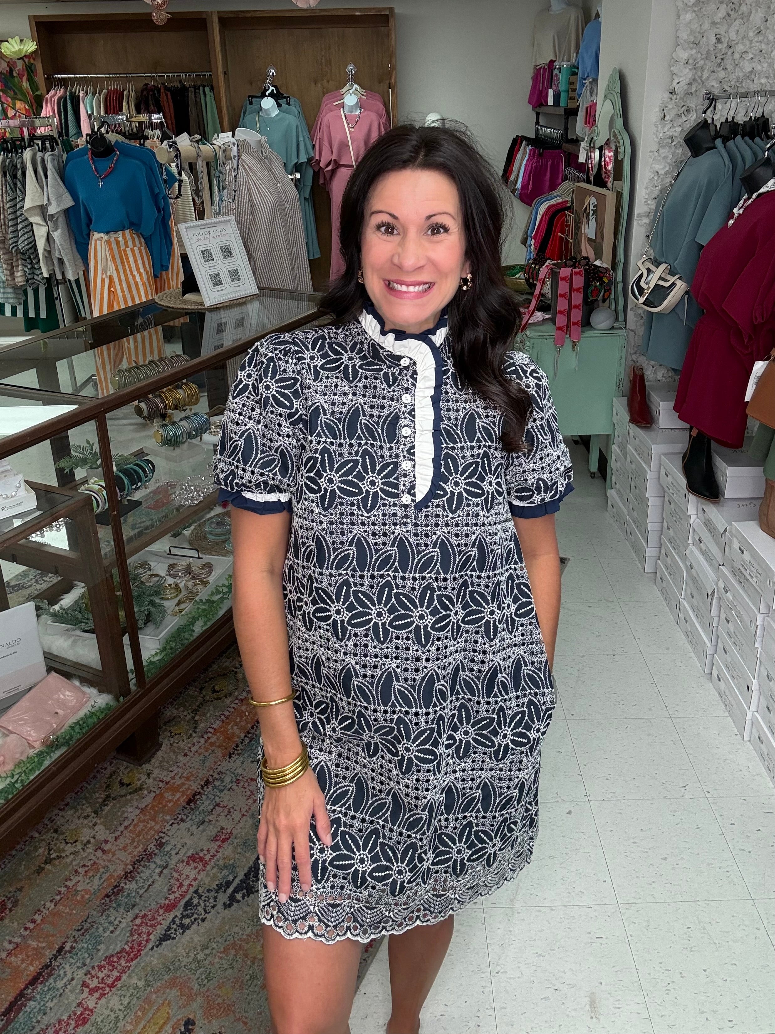 Sweet Blue Magnolia Dress