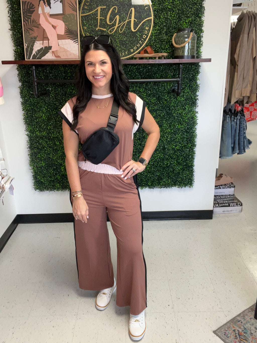 Fall Color Contrast Pant Set *Final Sale*