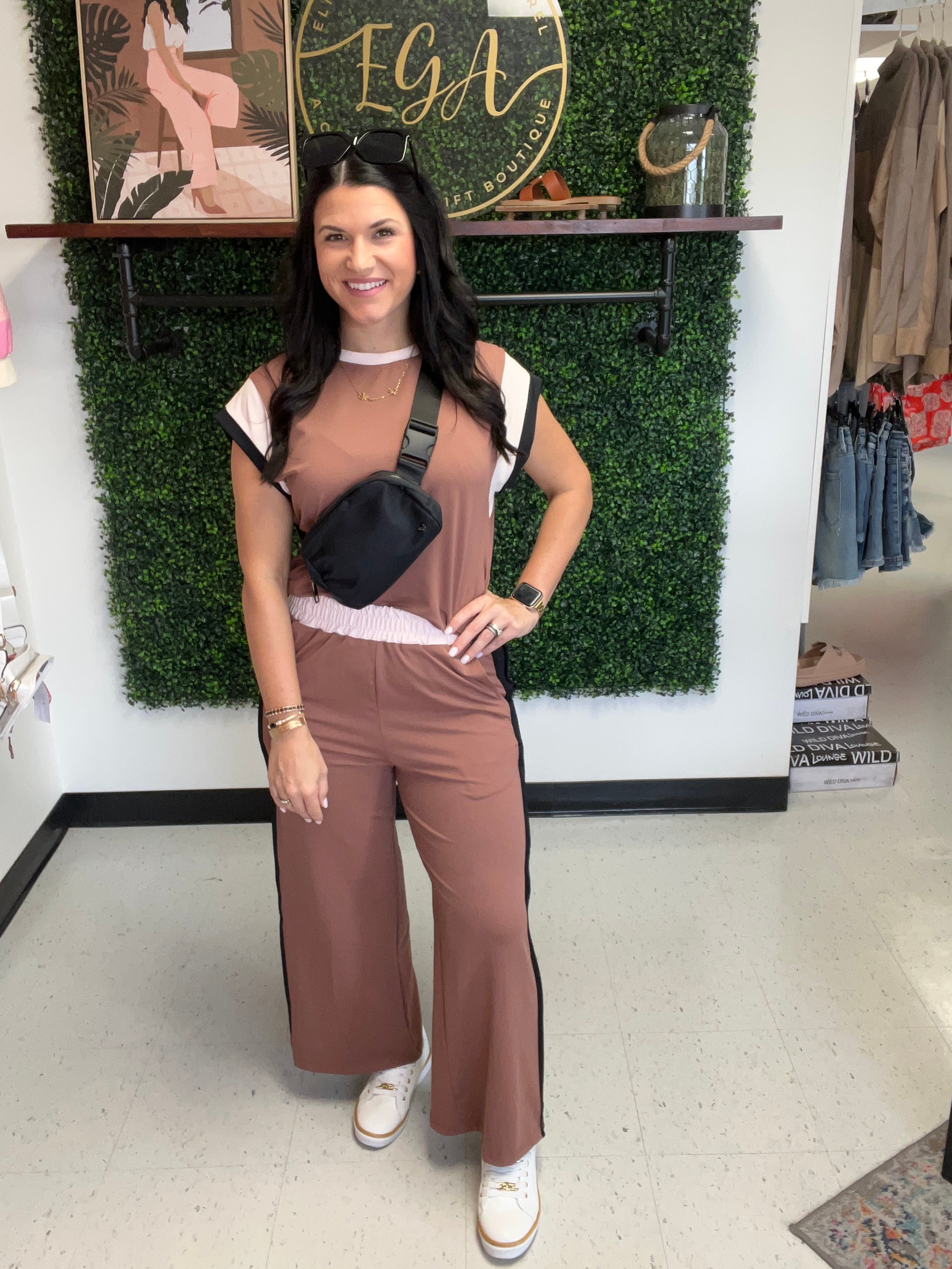 Fall Color Contrast Pant Set *Final Sale*