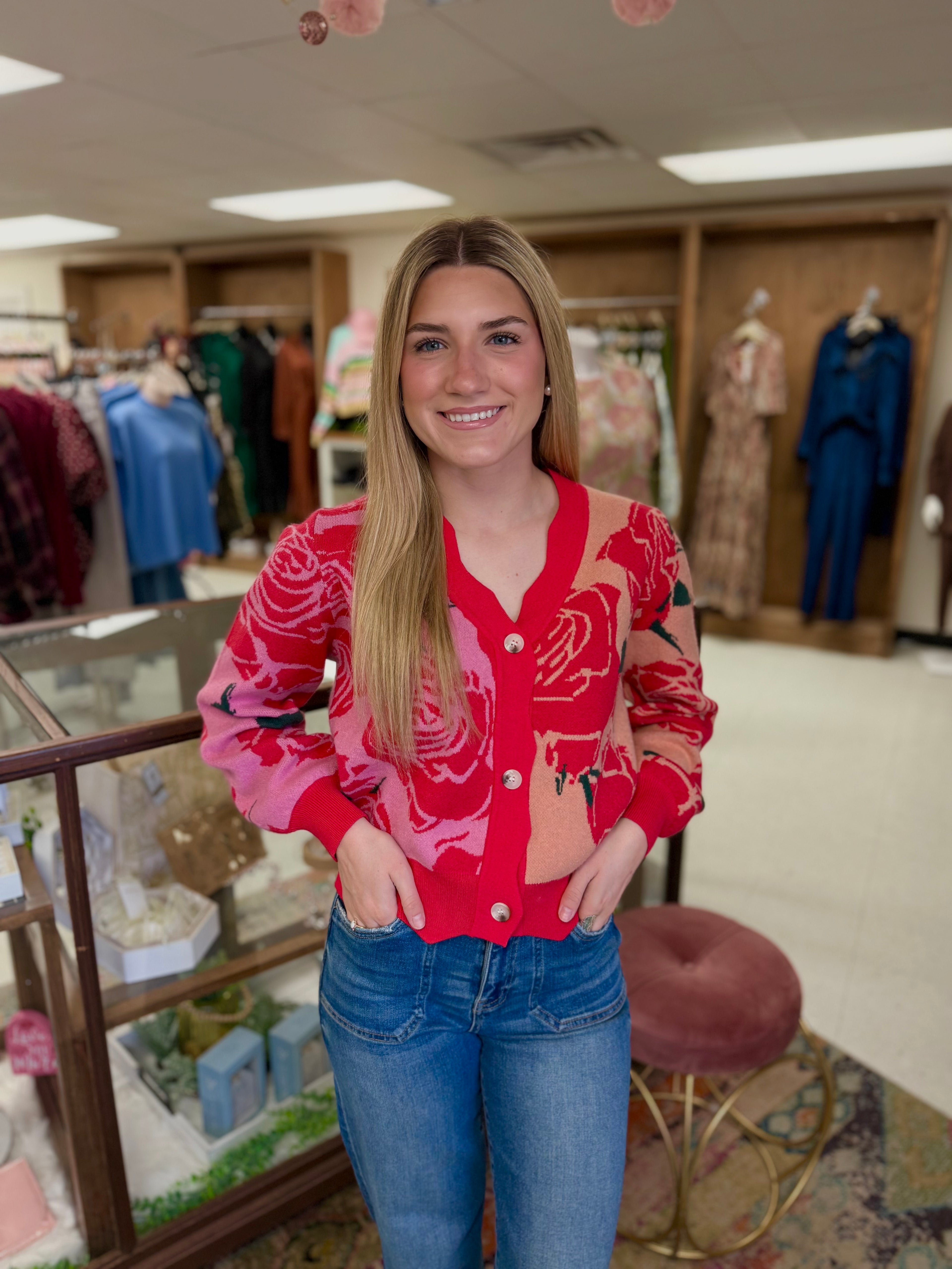 Roses Are Red Cardigan