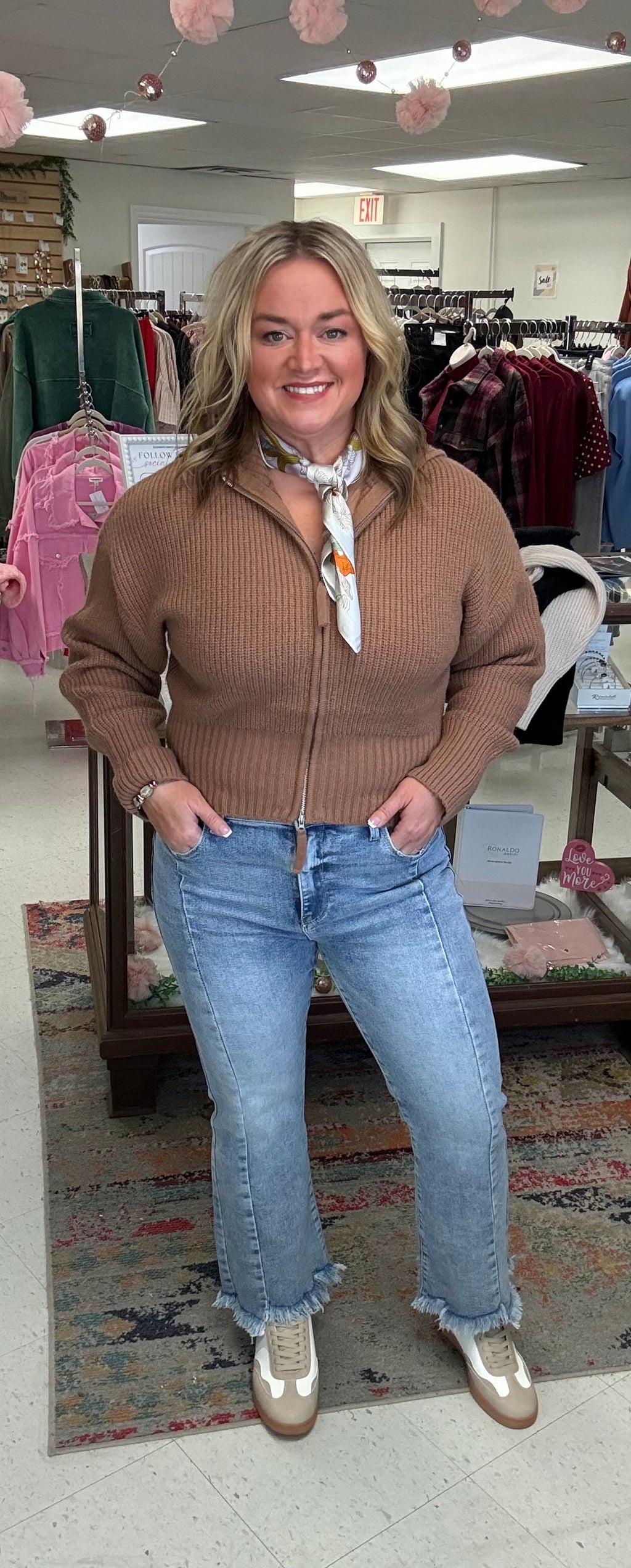 The Effortless Edge Zip Knit