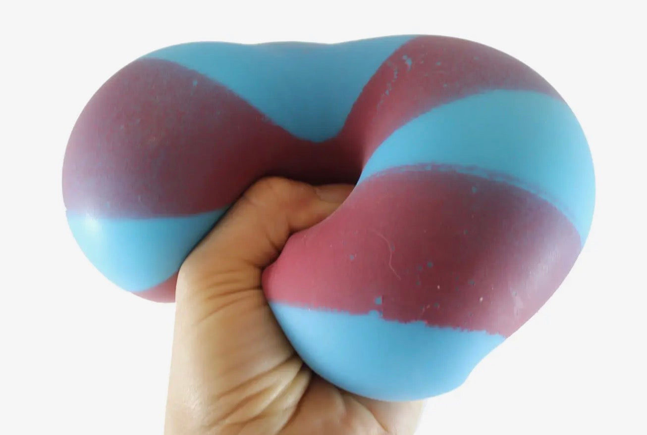 Jumbo Striped Squish Stretch Ball