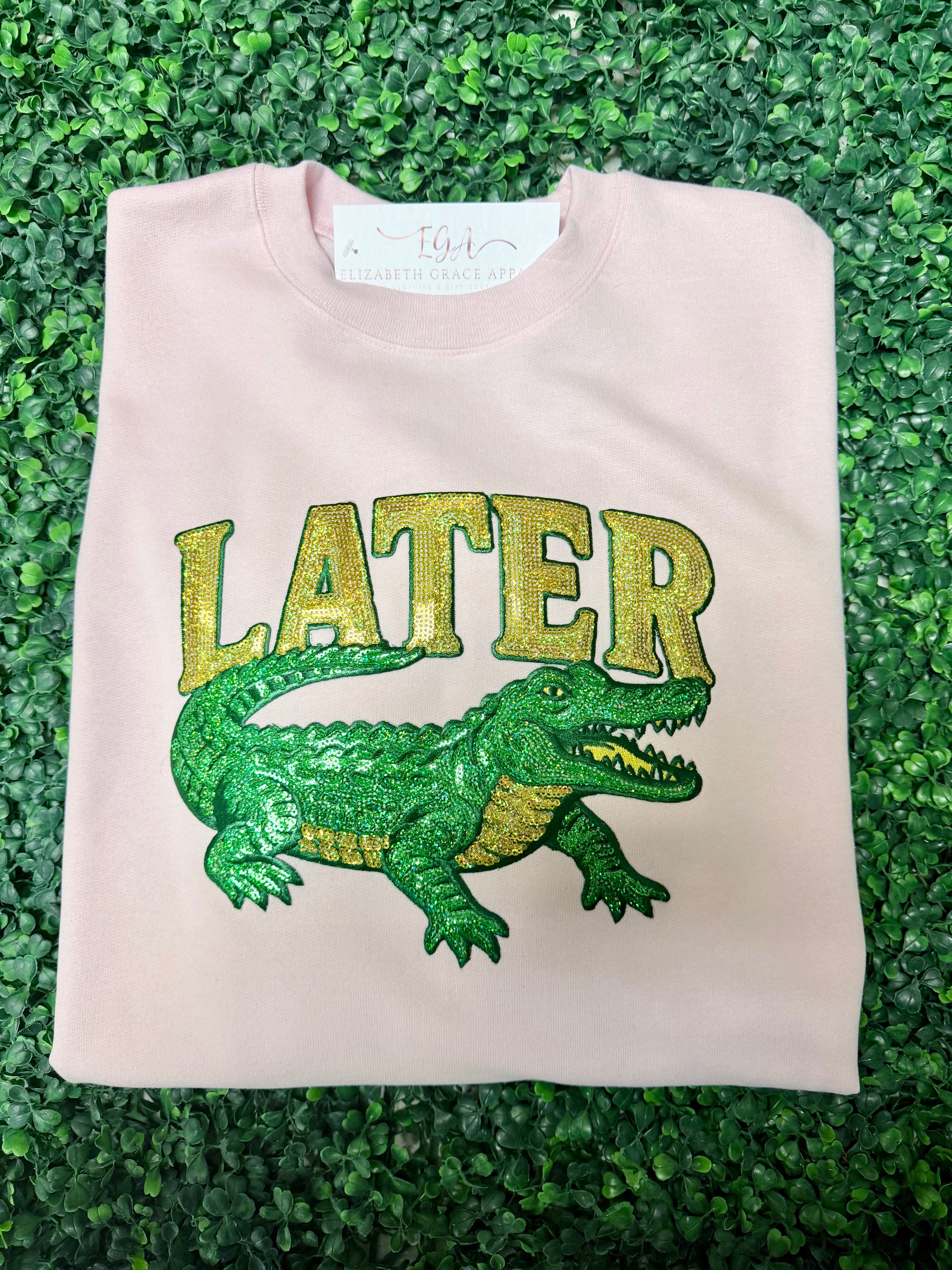 Later Gator Sequin Sweatshirt