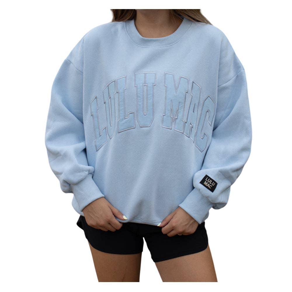 Lulu Mac Mono Lt Blue Sweatshirt