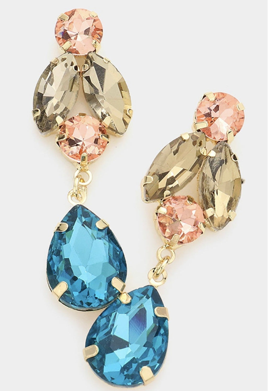 Maddi Multi Stone Link Earrings