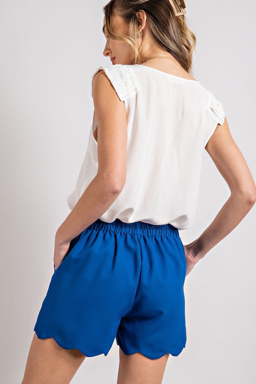 Stella Scalloped Shorts