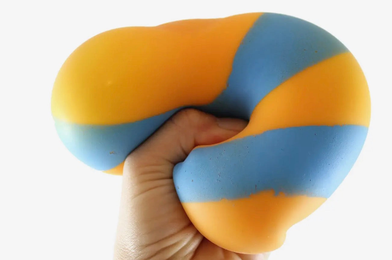 Jumbo Striped Squish Stretch Ball