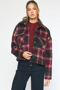 Cozy Plaid Cropped Shacket