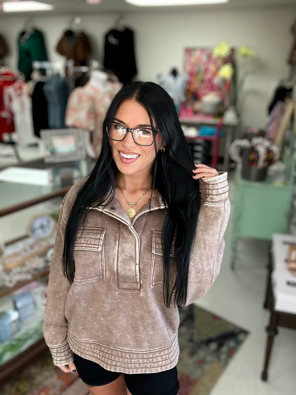 Weekend Essential Fleece Pullover