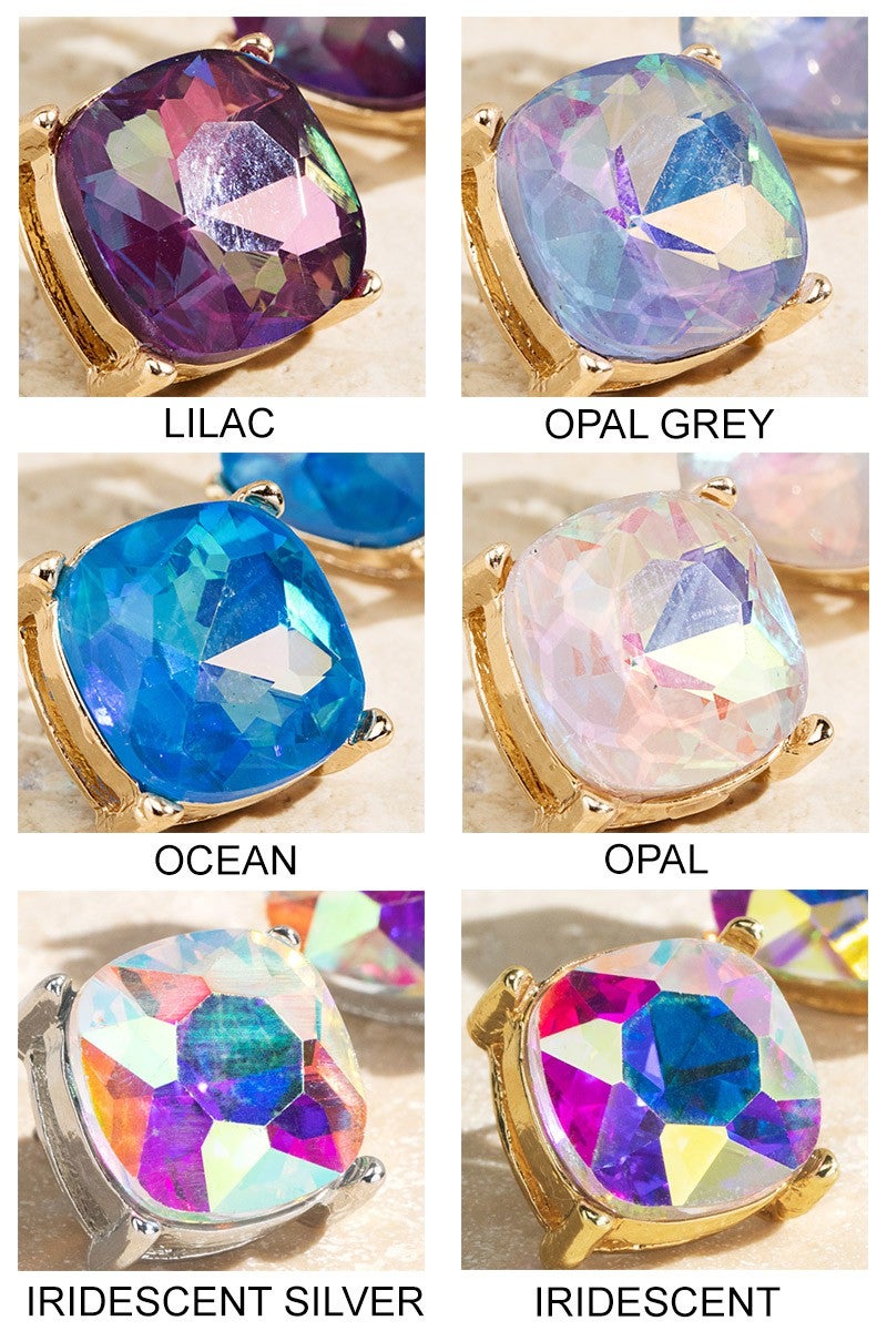 Glass Stud Earrings