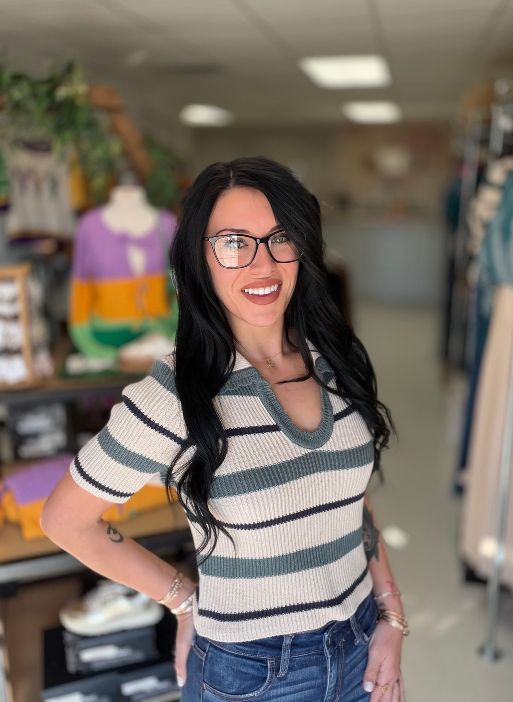 The Harbor Stripe Knit Top