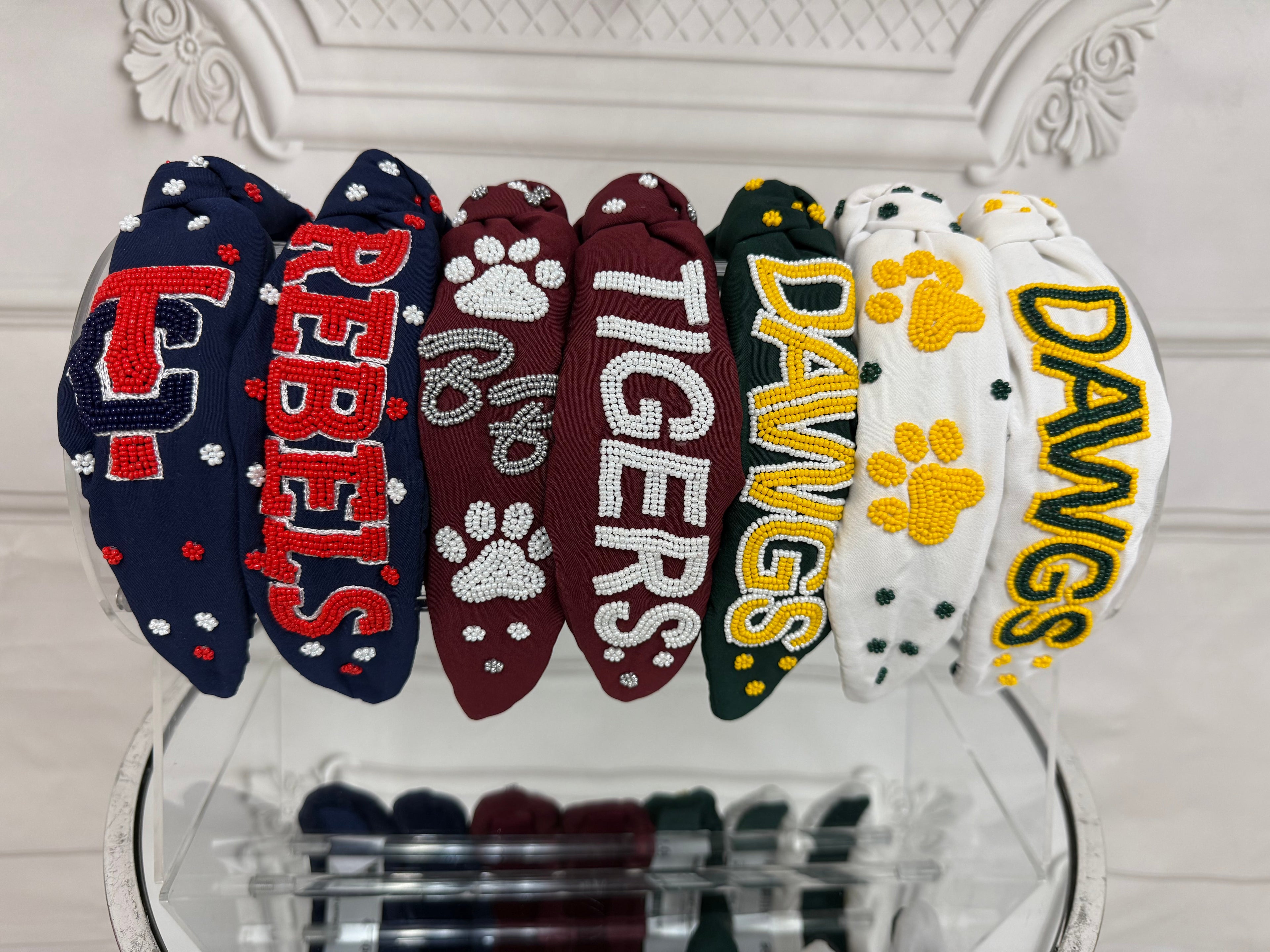 School Spirit Beaded Headbands