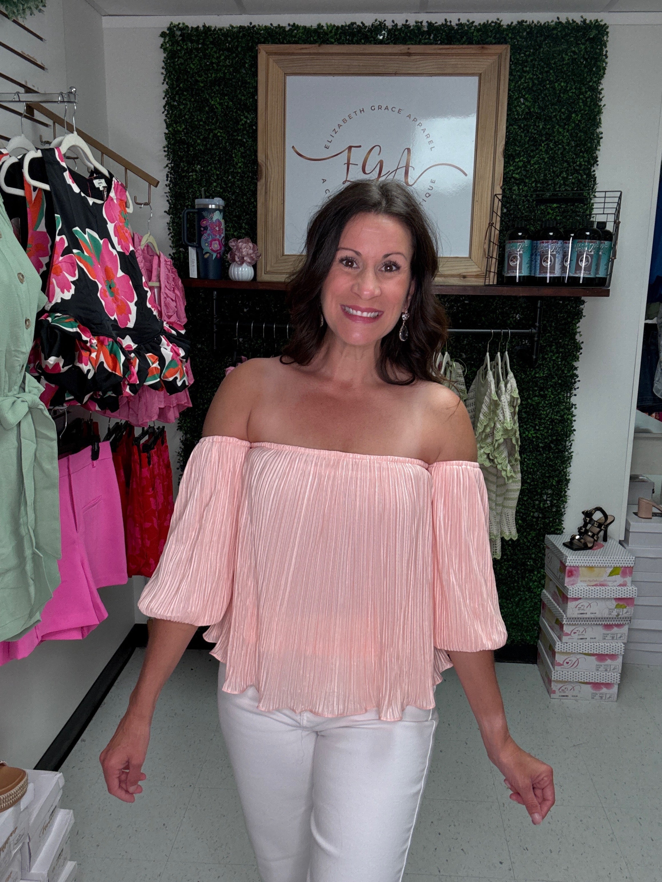 Charming Pleated Top