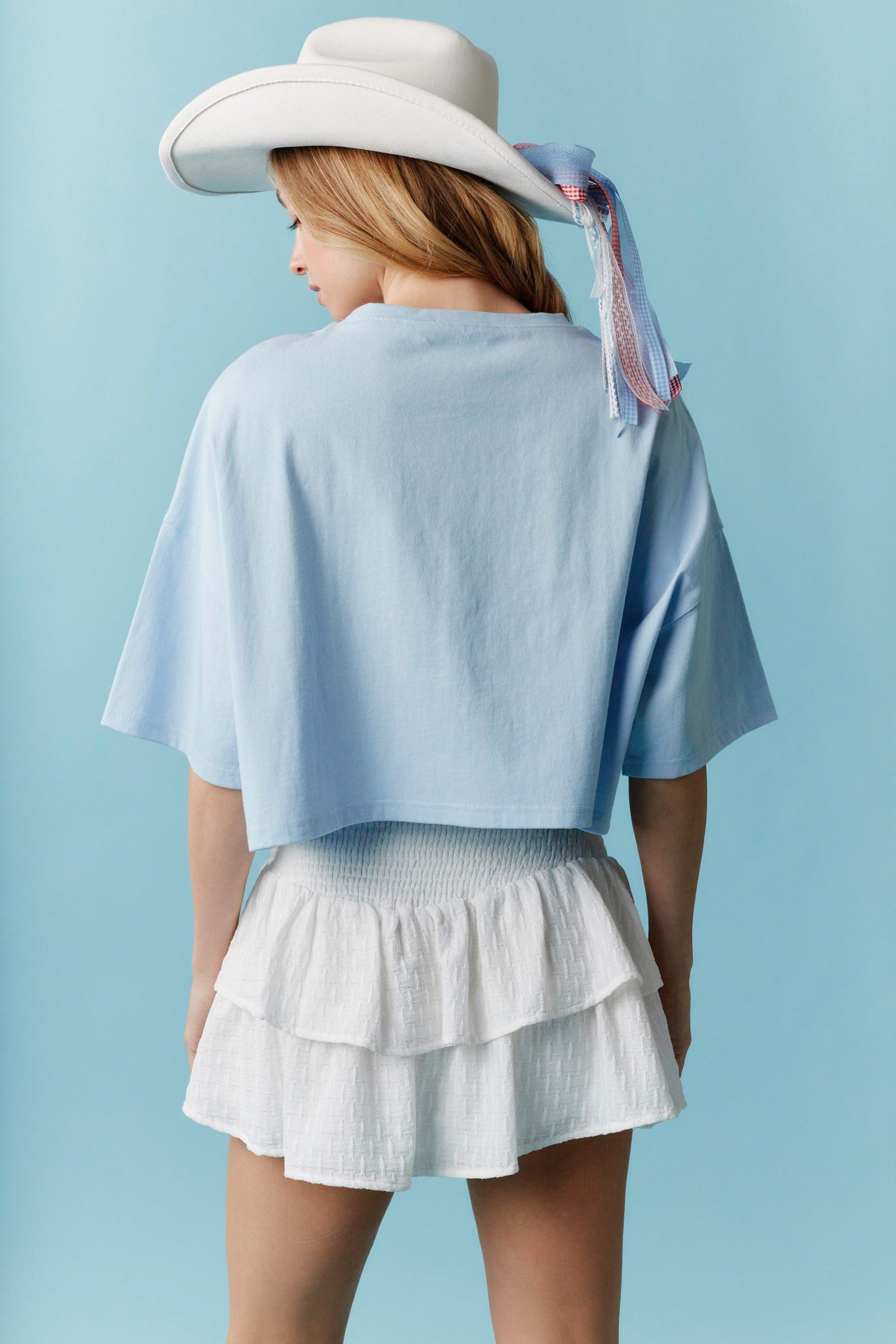 The Sparkle & Stripes Crop Top