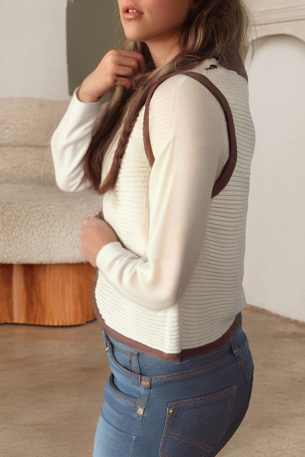 The Heritage Knit Tie-Front Vest