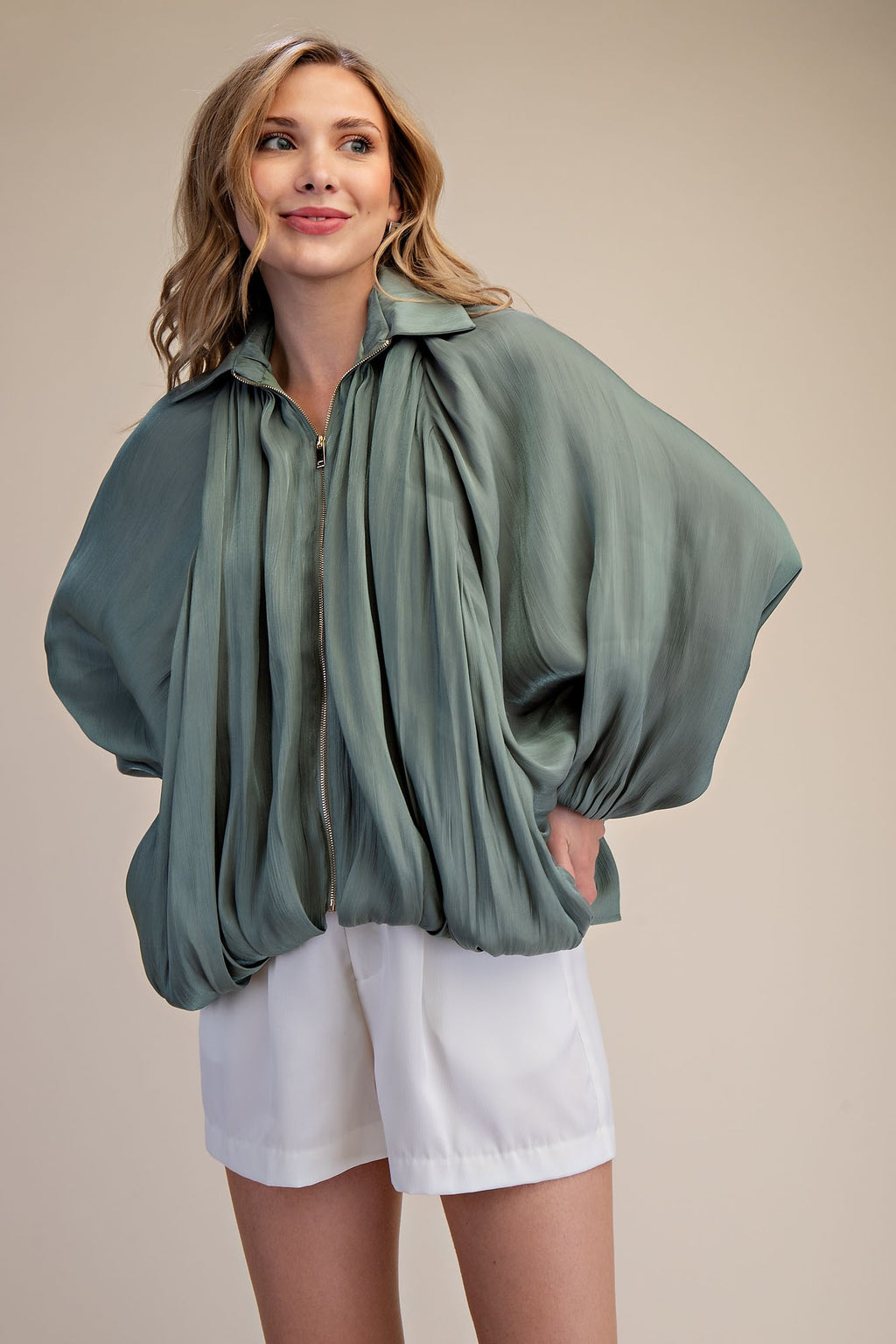 Sage Statement Blouse