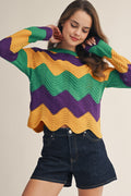 Bayou Bounce Chevron Sweater