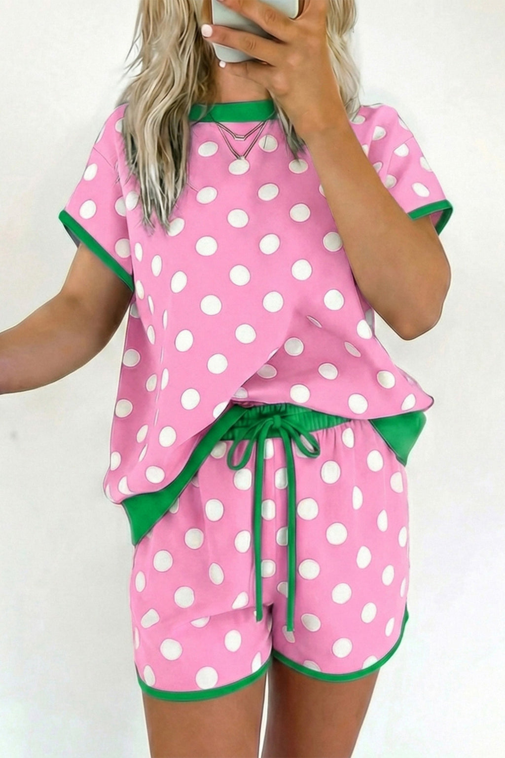 Pretty in Pink Polka Dot Set