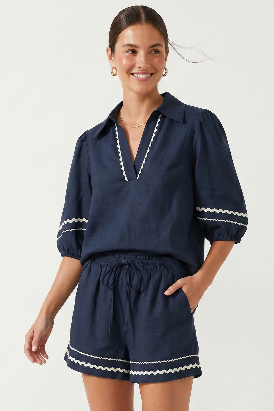 Harbor Chic Navy Top