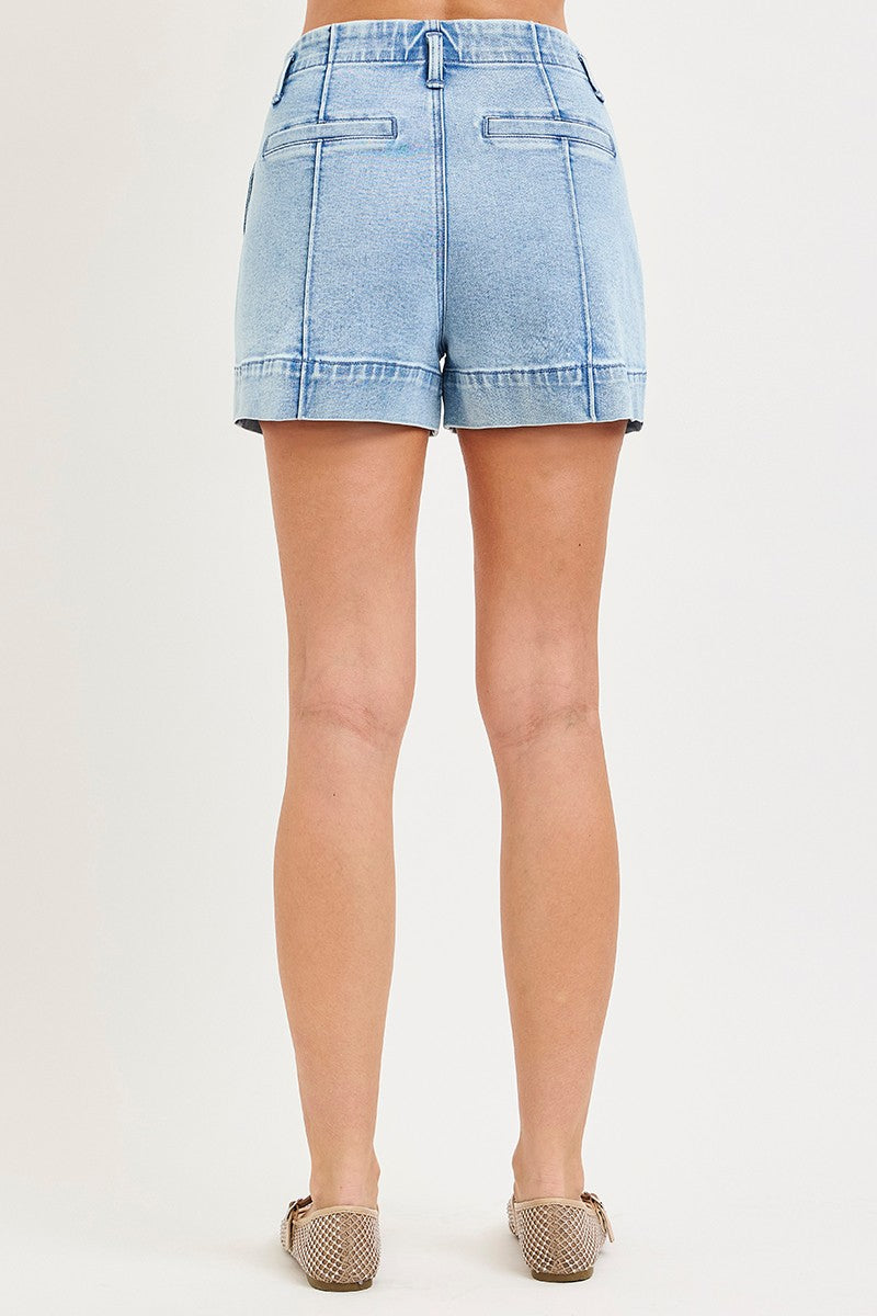 The Polished Denim Shorts