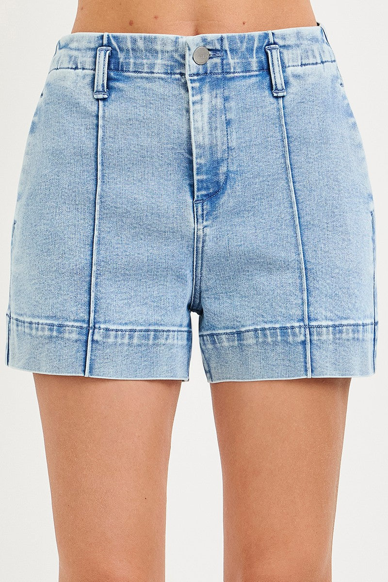 The Polished Denim Shorts