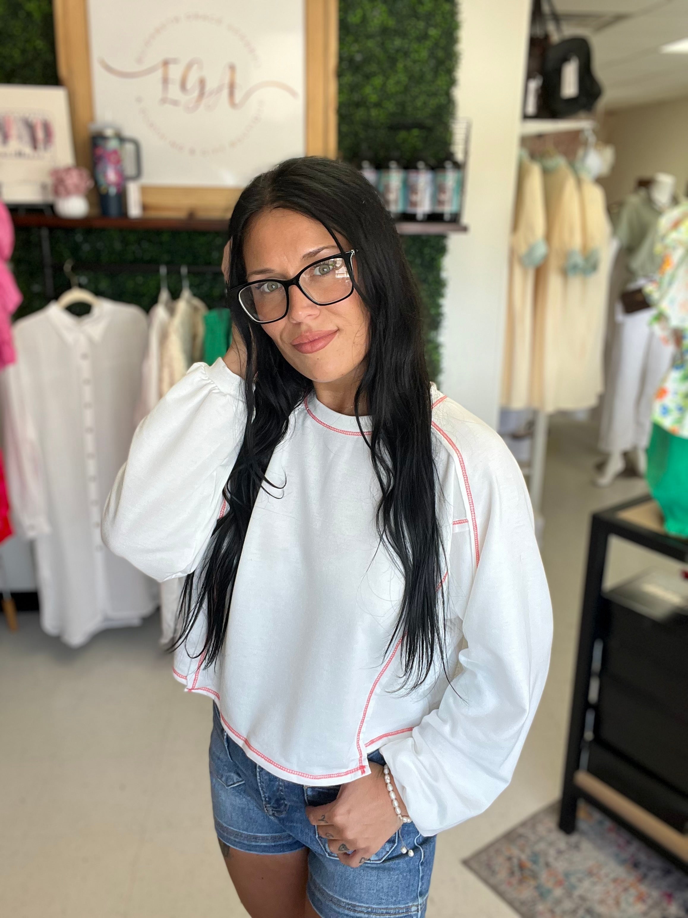Everyday Stitched Top