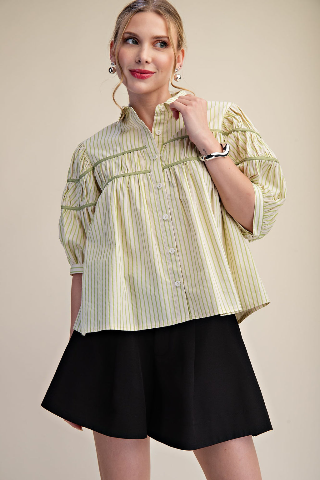 Pistachio Picnic Blouse