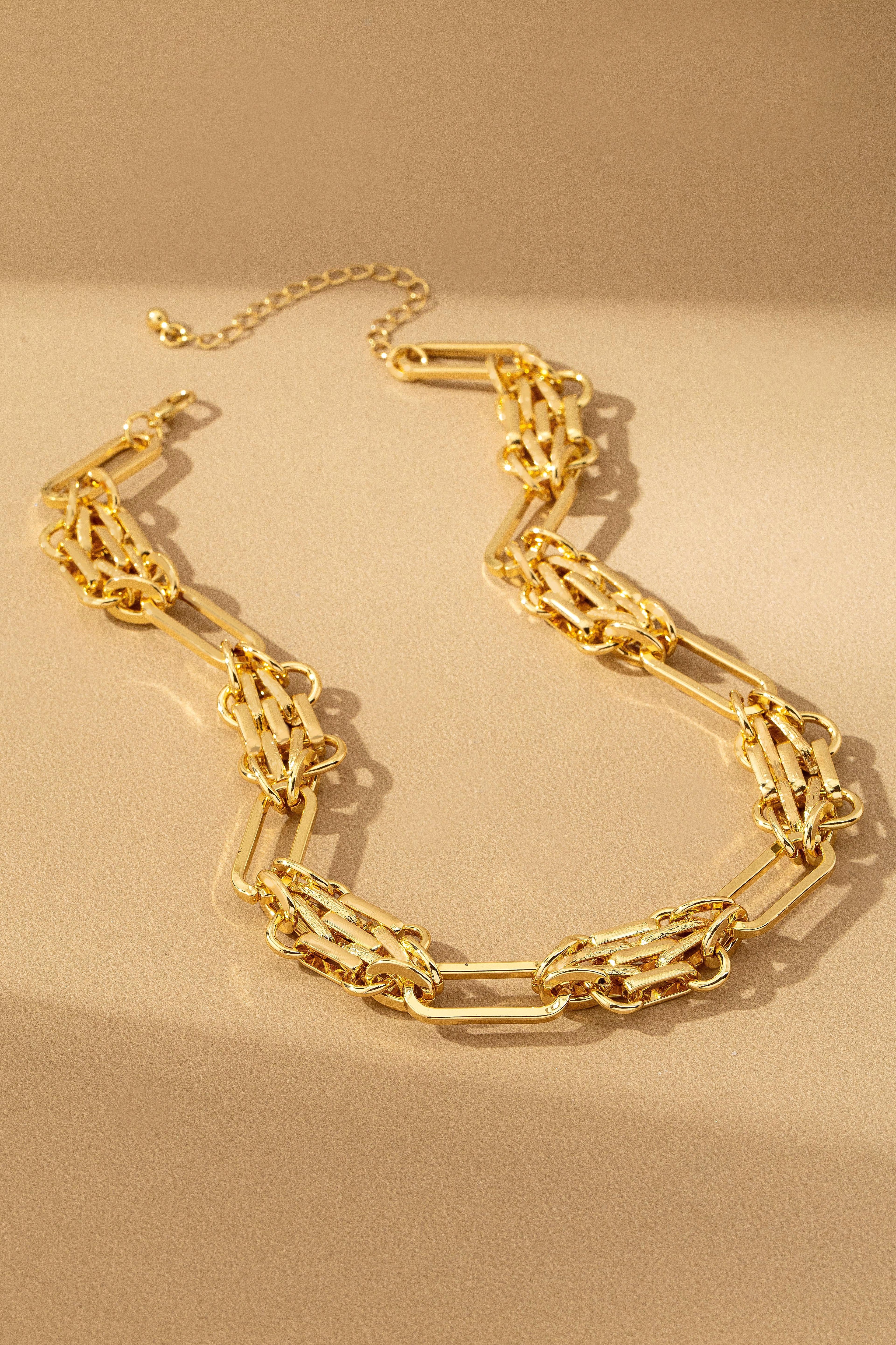 Linked in Luxe Statement Necklace