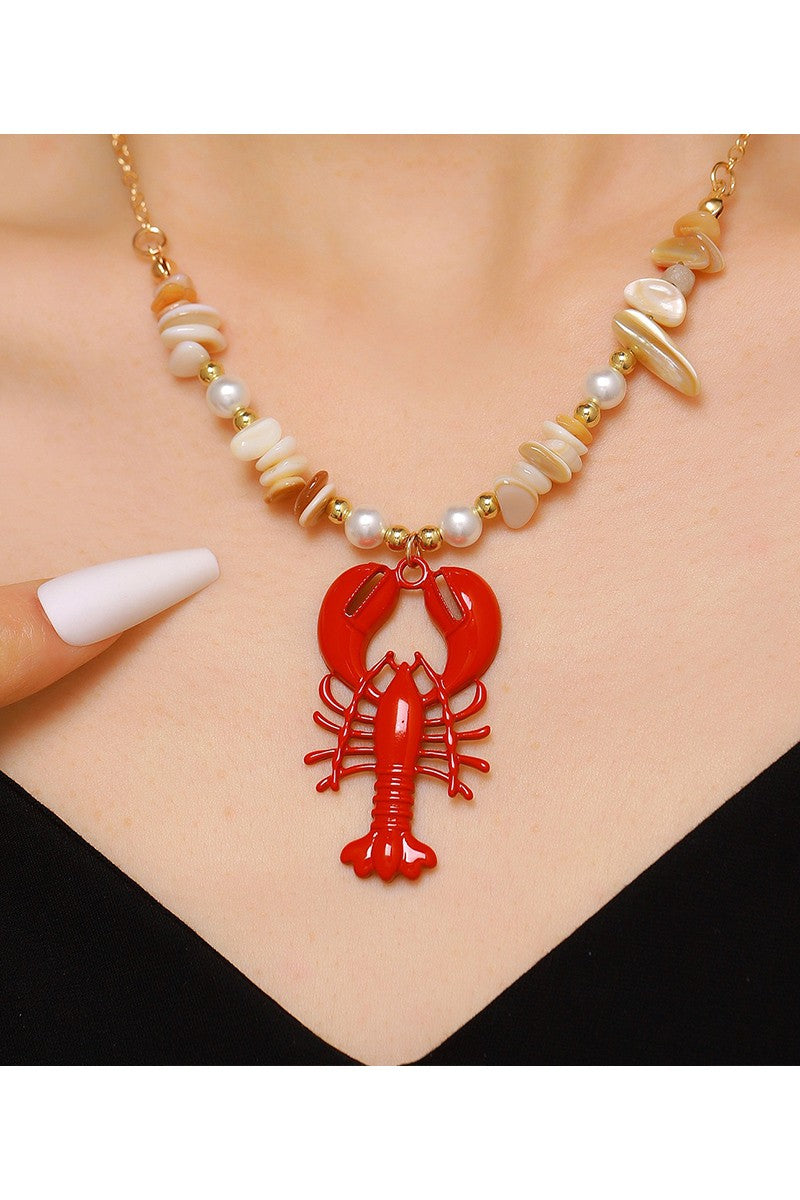 Bayou Babe Crawfish Necklace