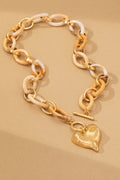 Heart of Gold Statement Necklace