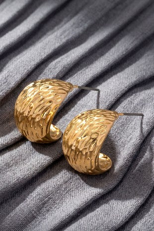 After Hours Teardrop Shape Hoop Earrings