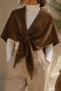 Cozy Intentions Tie-Front Shawl