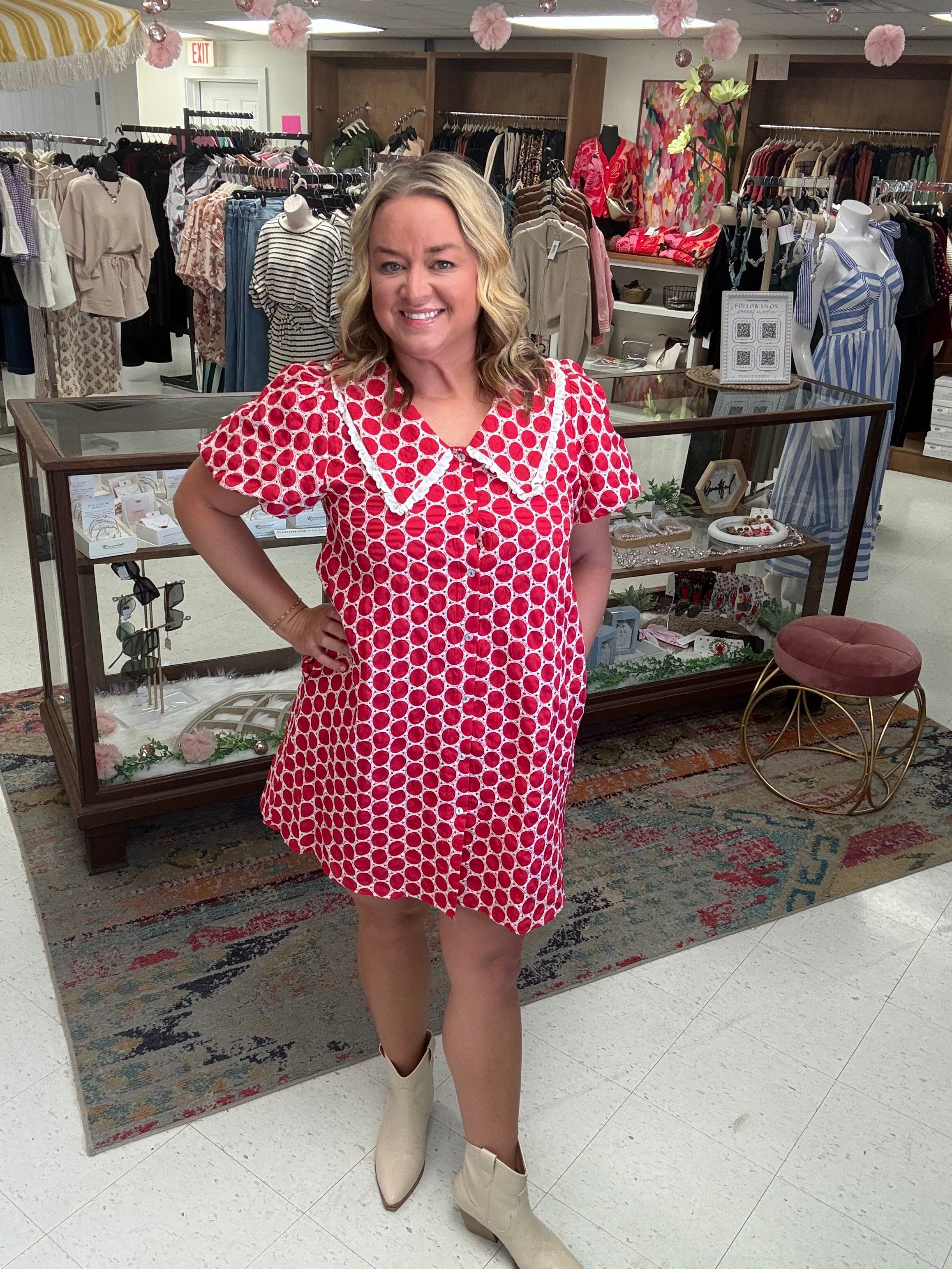 Sunday Brunch Sweetheart Dress