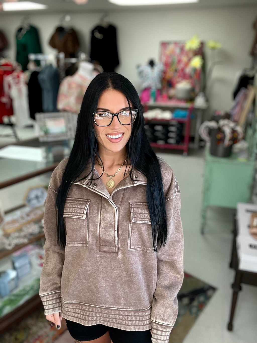 Weekend Essential Fleece Pullover