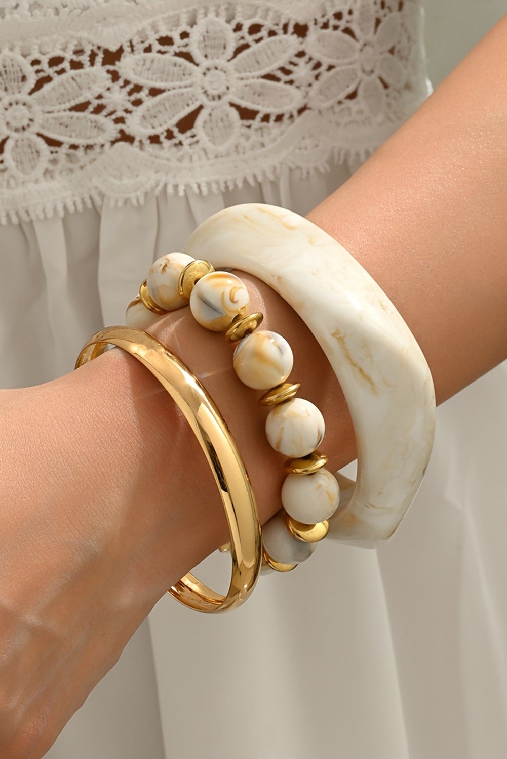 Ivory Luxe Bracelet Set