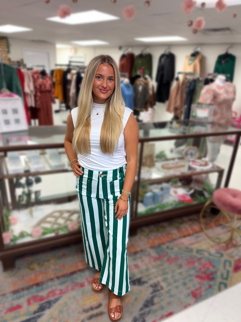 Emerald Street Wide Crop Jeans