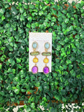 Golden Hour Glam Clip-On Earrings
