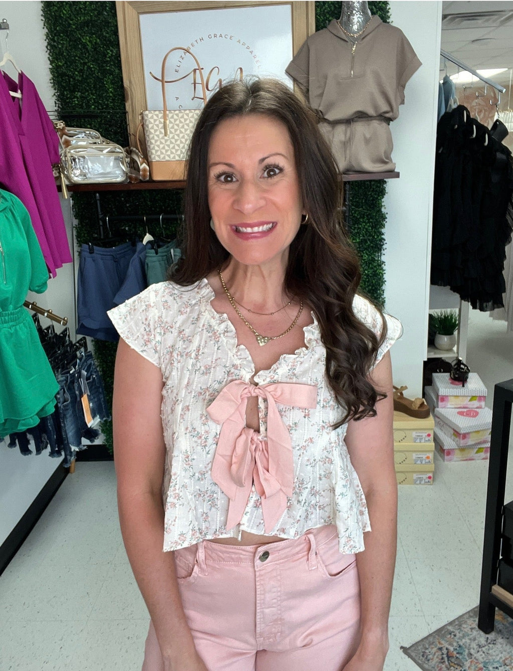 Charming Bow Tie Top