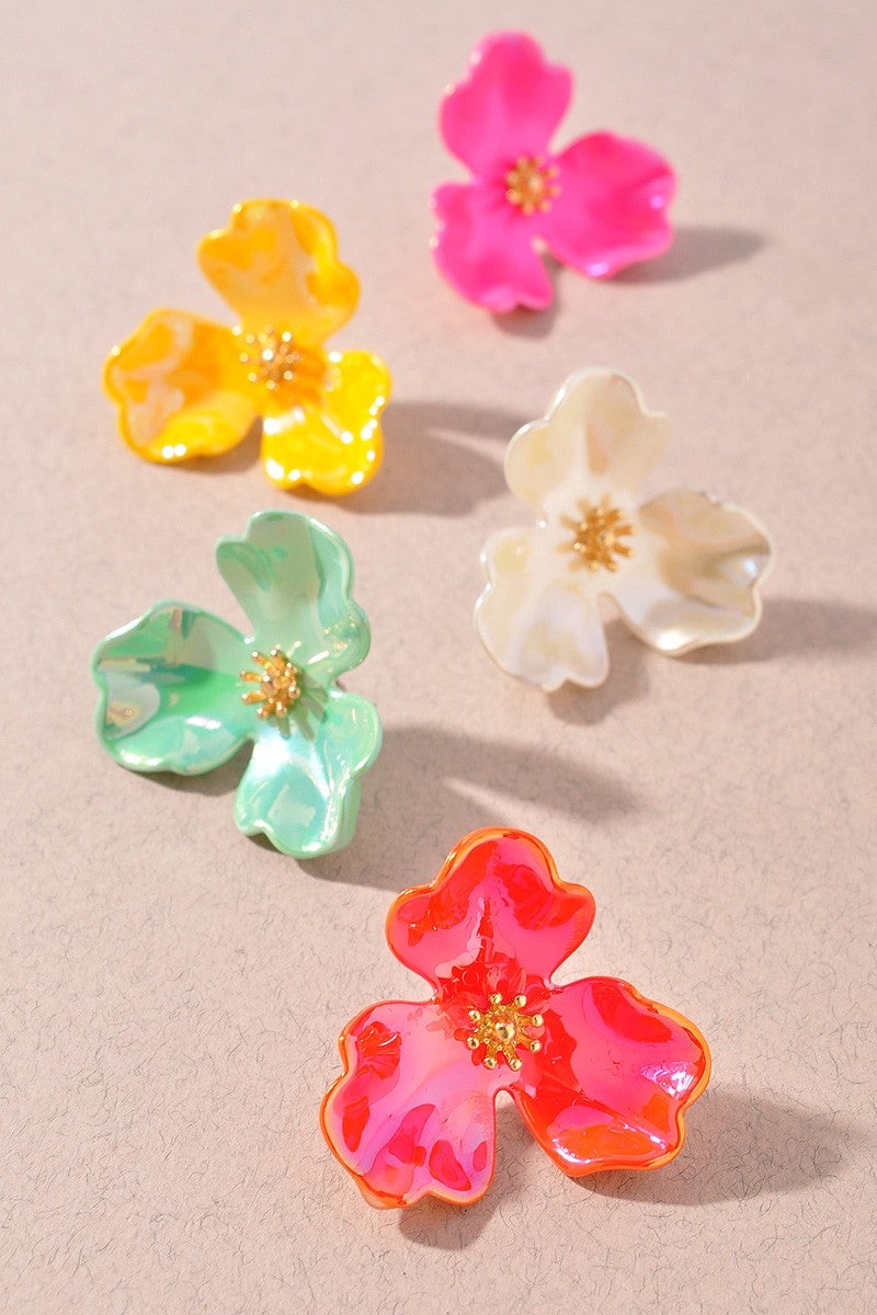 Flower Post Earrings