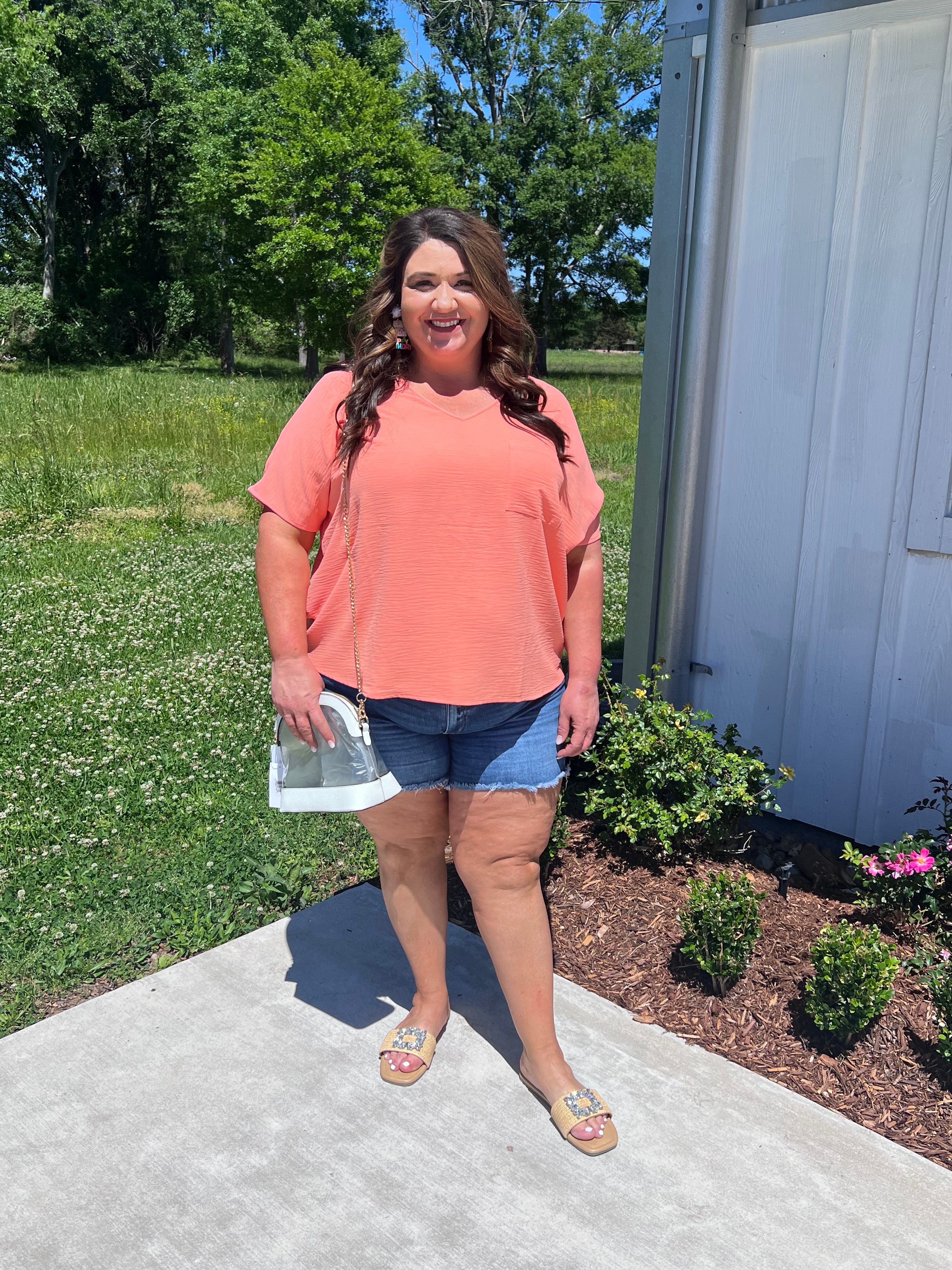 Curvy Classic Dolman V-NeckTop