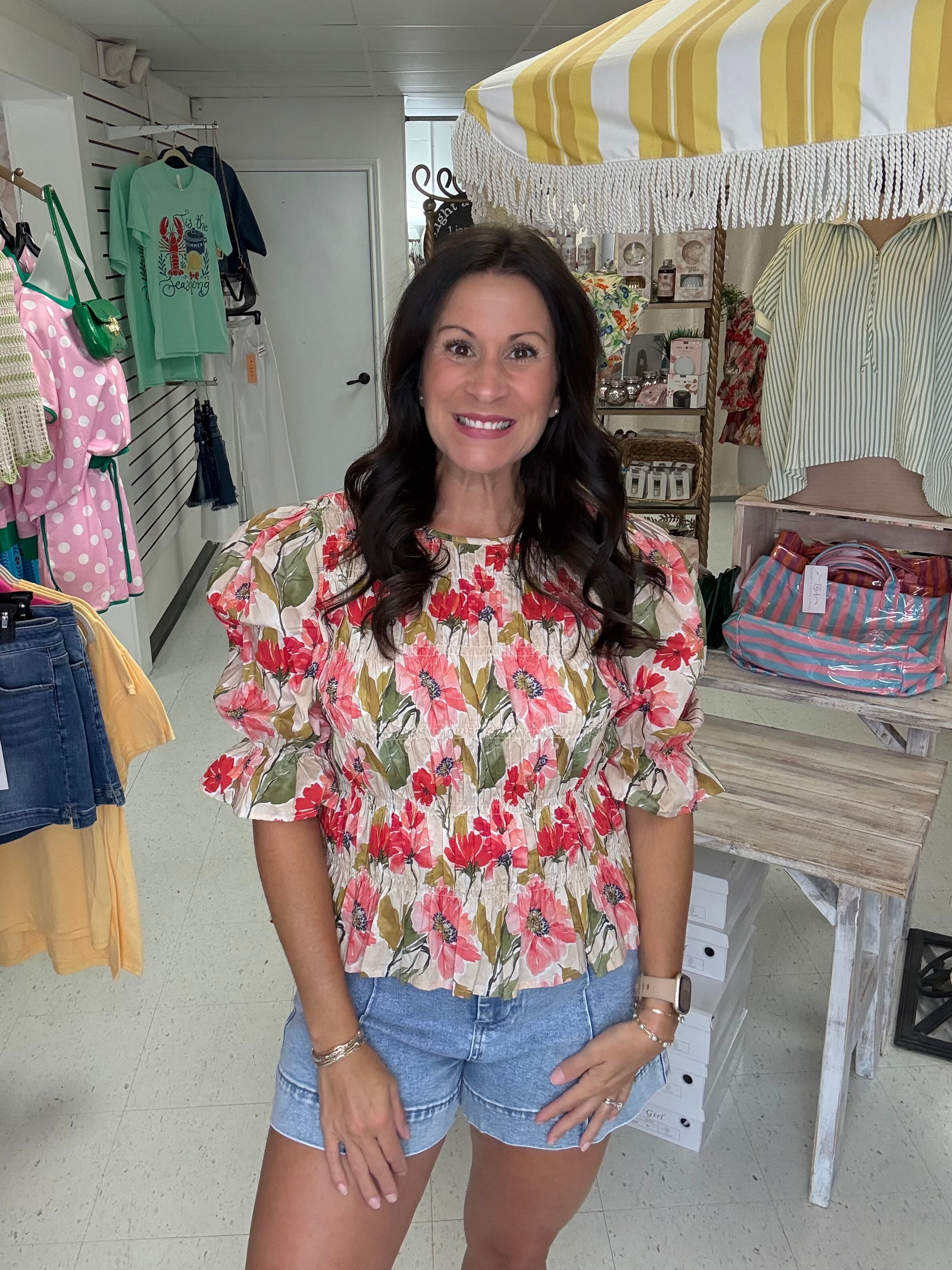 Bloom & Breeze Smocked Top