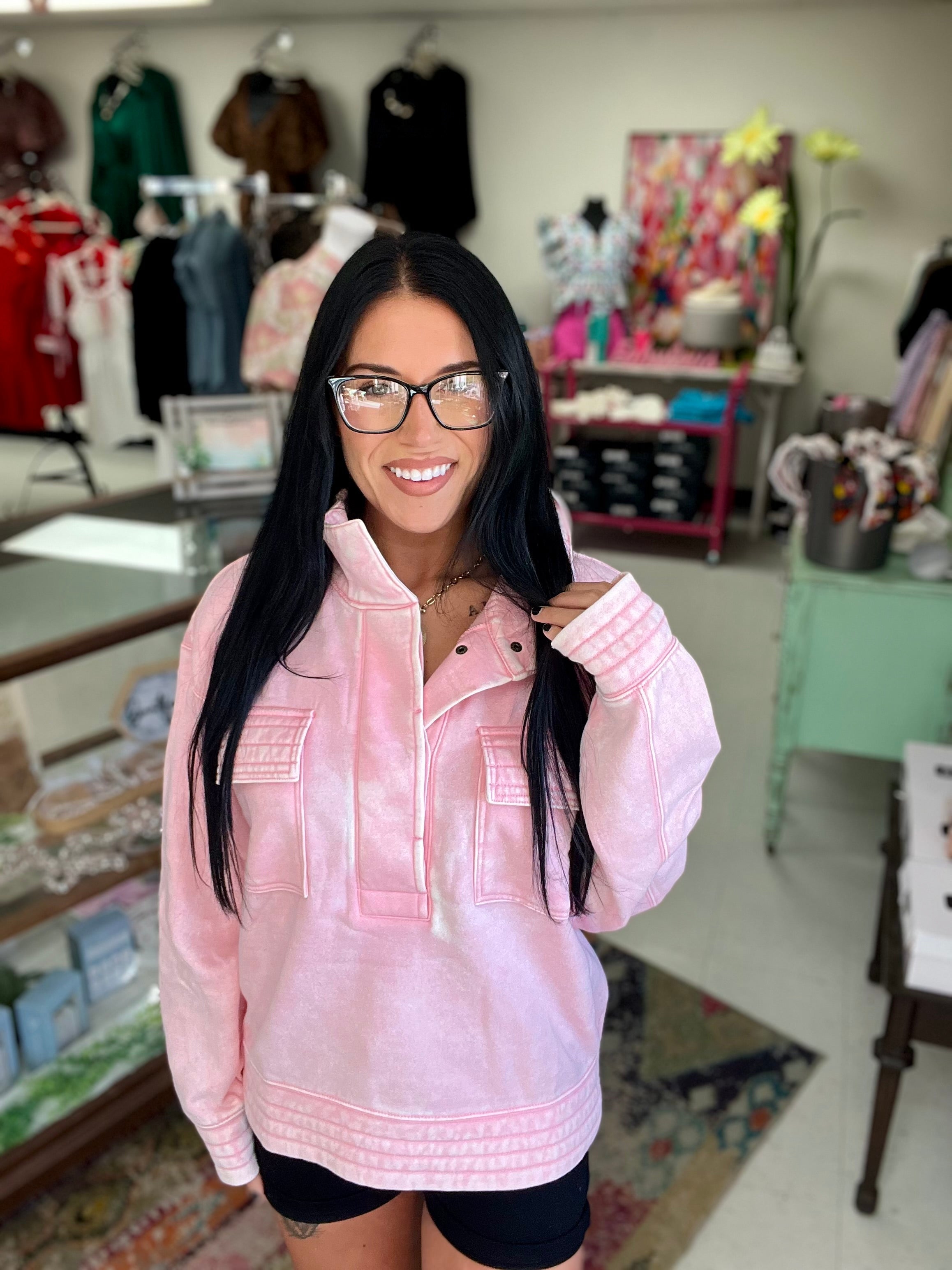 Weekend Essential Fleece Pullover