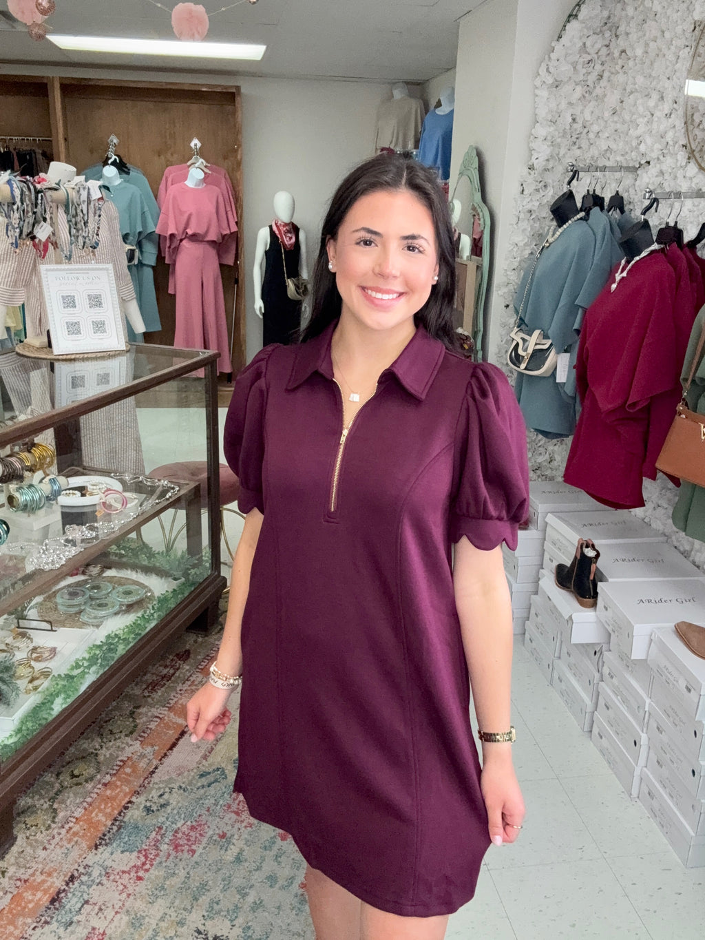 Cabernet Charm Dress
