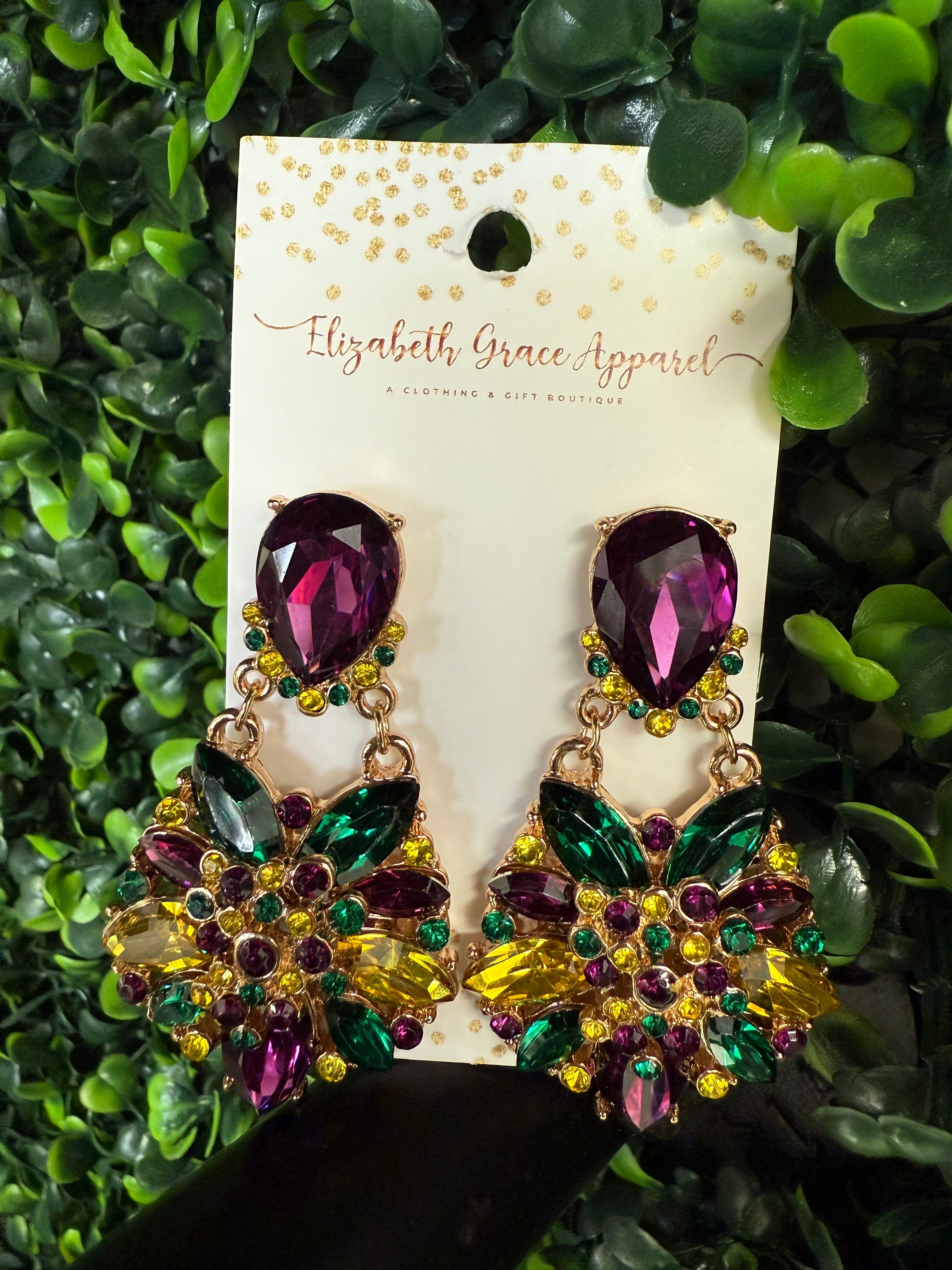 Ball Ready Marquise Earrings