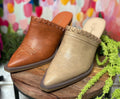 Leathered Lady Mules *Final Sale*