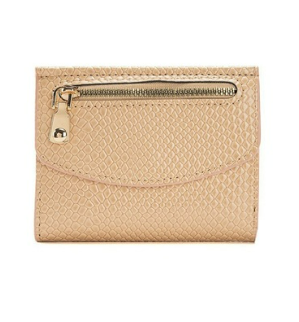 Crocodile Print Trifold Wallet