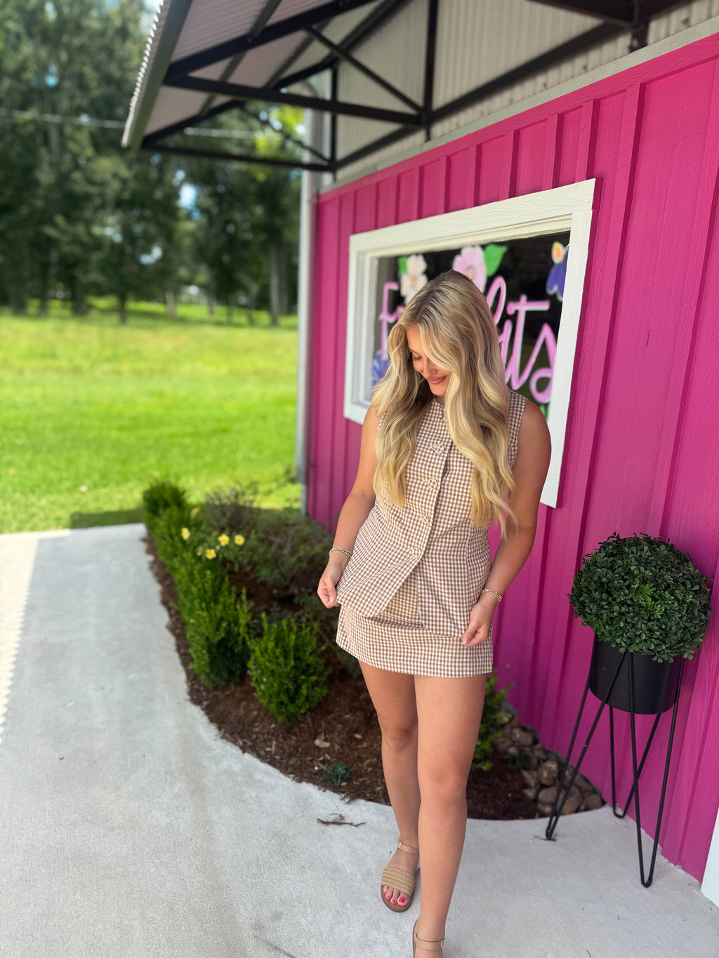 Gingham & Grace Romper