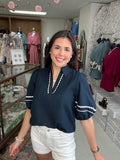 Harbor Chic Navy Top