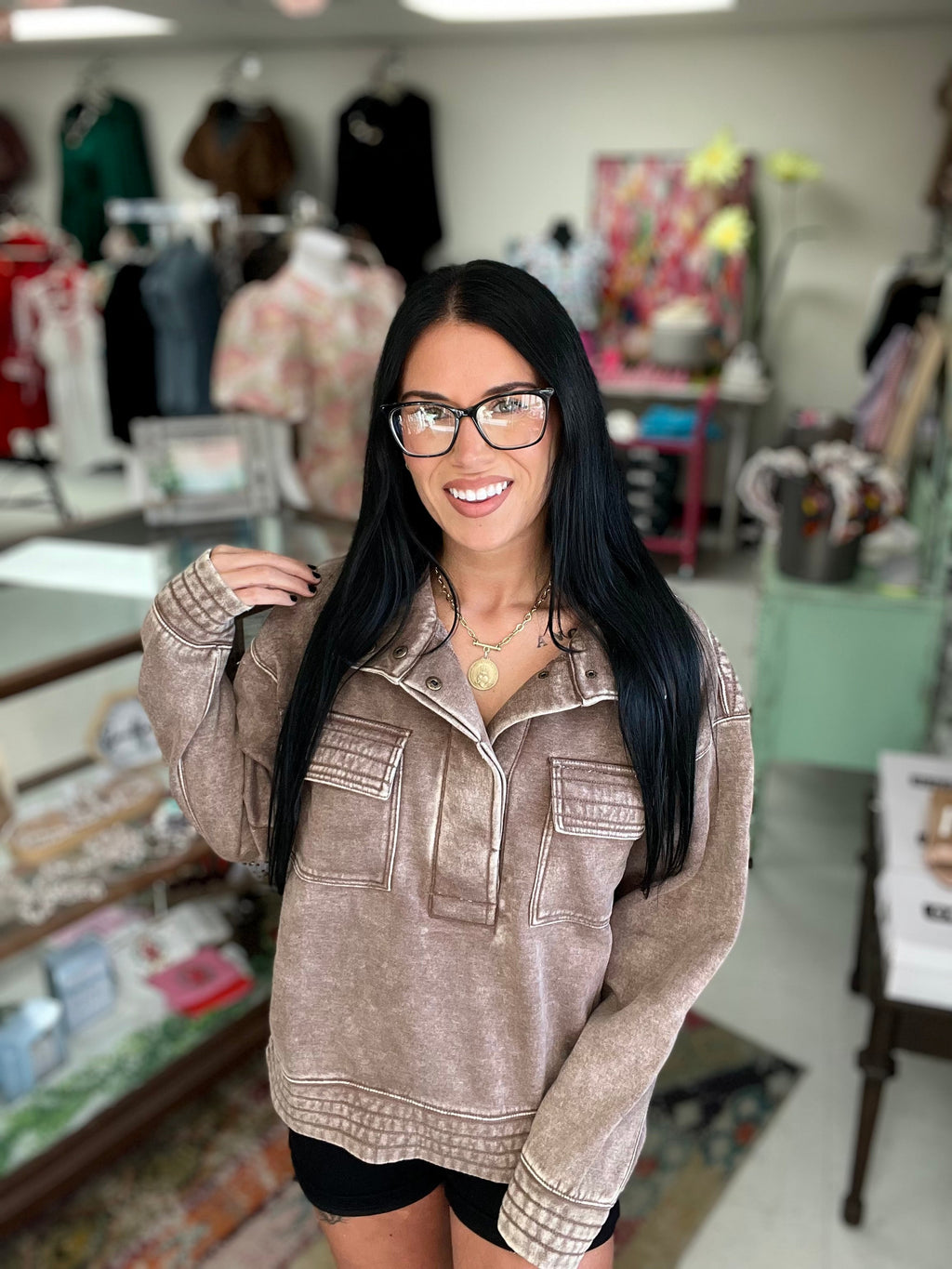 Weekend Essential Fleece Pullover